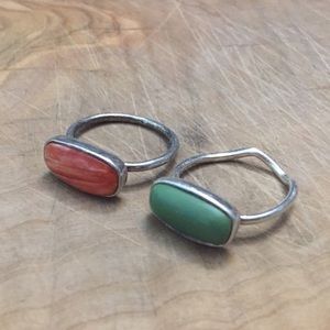 Vintage Peyote Bird Native American 925 rings